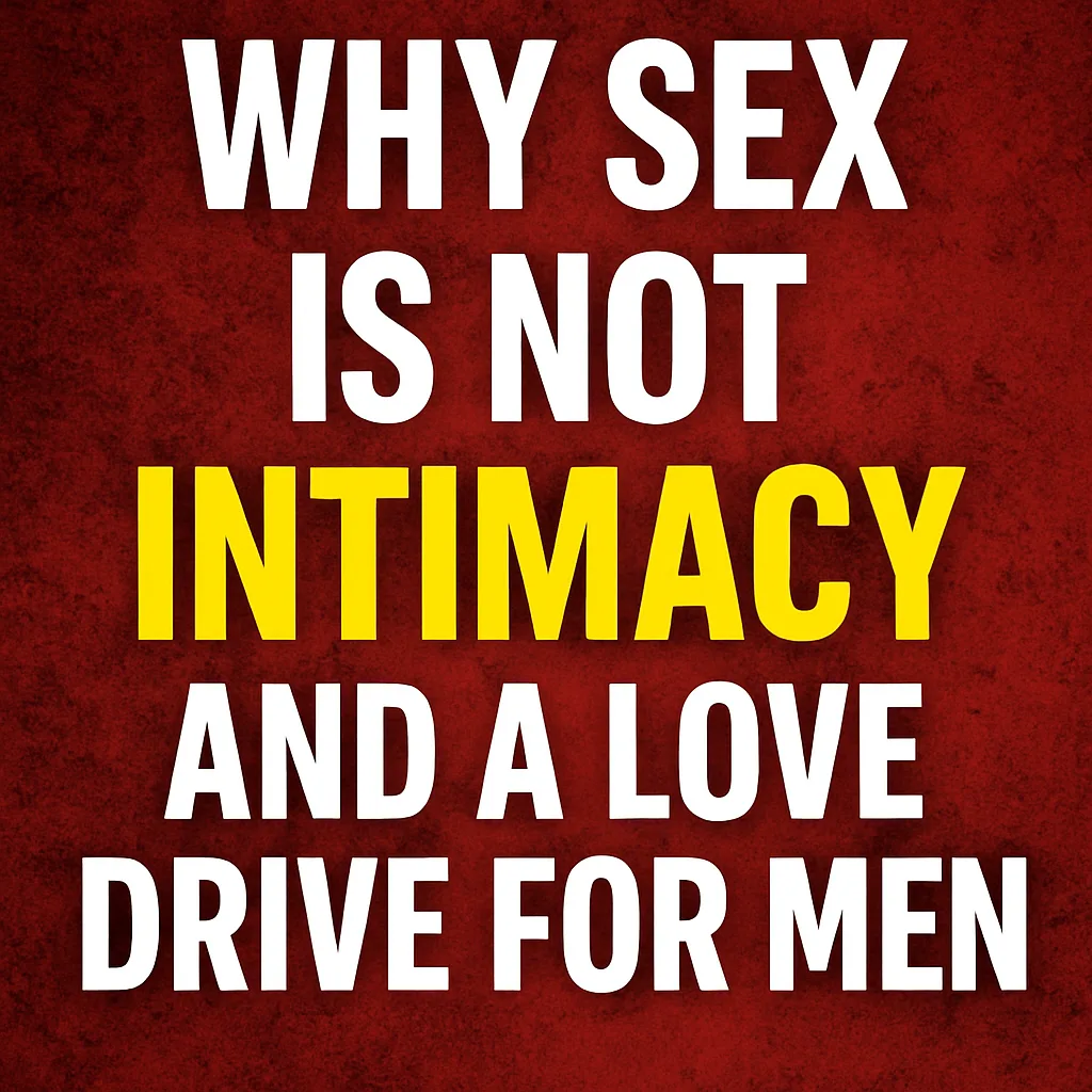 Why sex is not intimacy and a love drive for men
