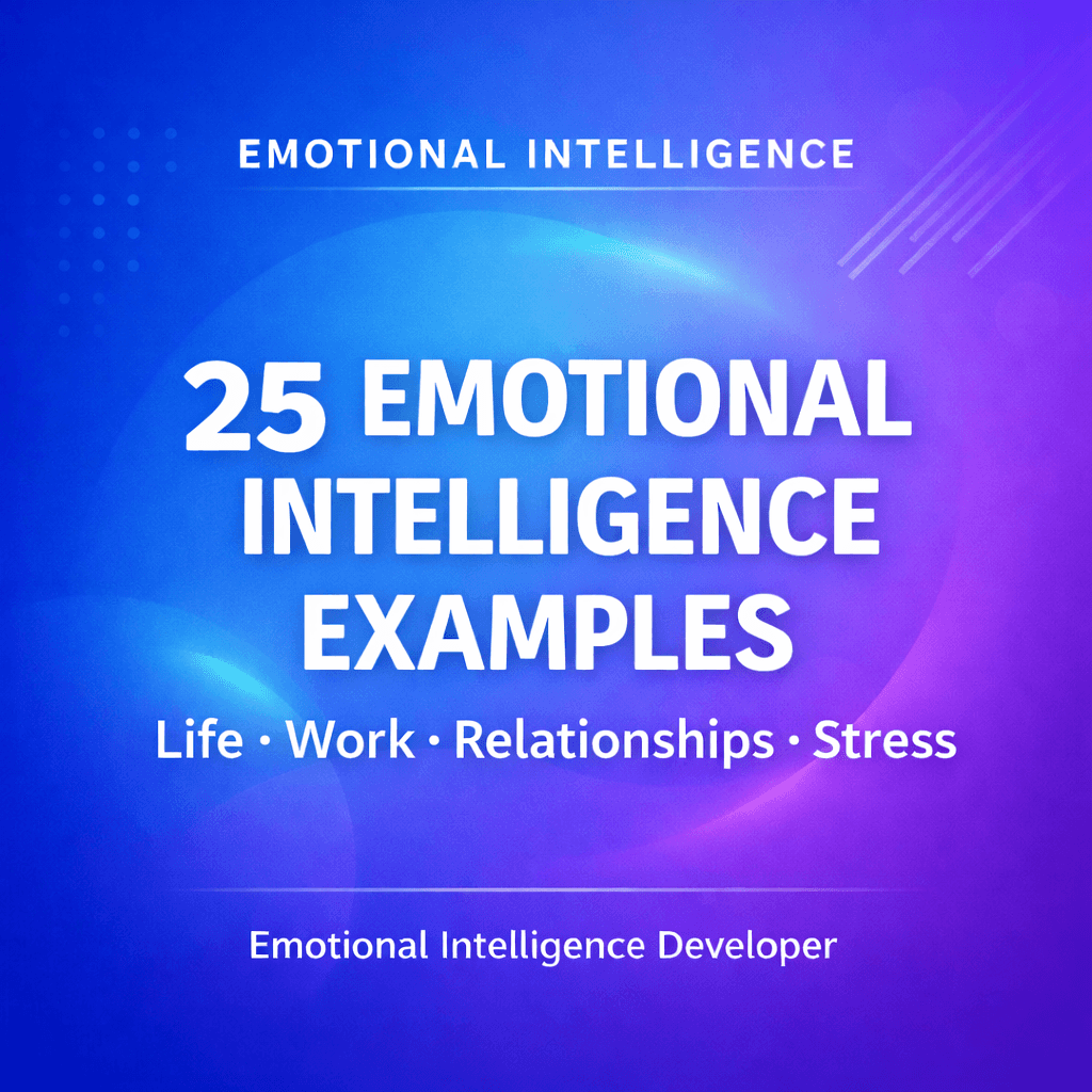 25 Emotional Intelligence Examples in Everyday Life (Work, Relationships, and Stress)